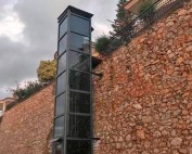 dış mekan hidrolik ev asansörü